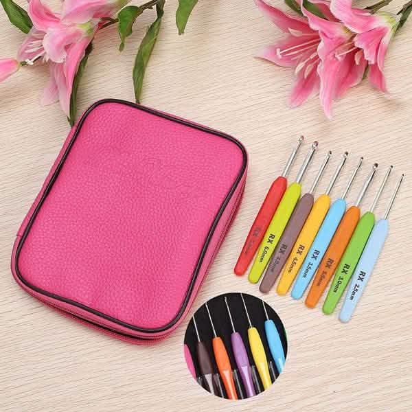 16-Piece: Colored Crochet Hooks Yarn by DailySale
