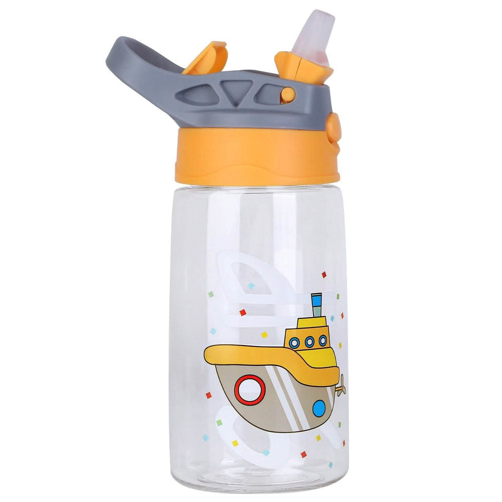 16.2oz Leak-proof Kids Water Bottle with Straw Push Button by DailySale
