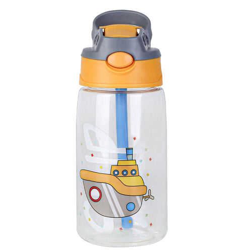 16.2oz Leak-proof Kids Water Bottle with Straw Push Button by DailySale
