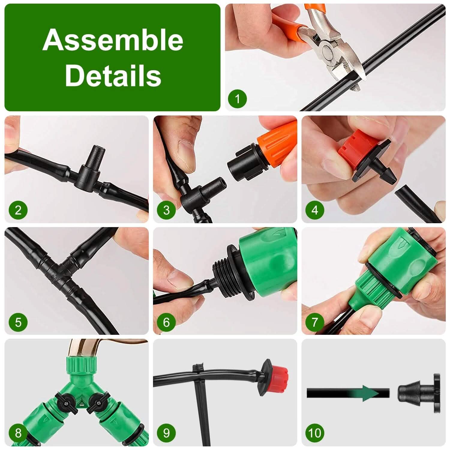 164FT Drip Irrigation Kit Automatic Garden Irrigation System by DailySale