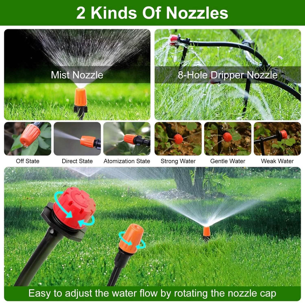 164FT Drip Irrigation Kit Automatic Garden Irrigation System by DailySale
