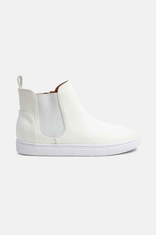 Beast Fashion Faux Suede Elastic Side Panel Sneakers by Wild and Free Boutique