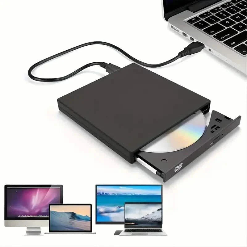 External CD/DVD Drive – USB 3.0 Slim Portable CD-RW/DVD-RW Burner for PC & Laptop by DailySale