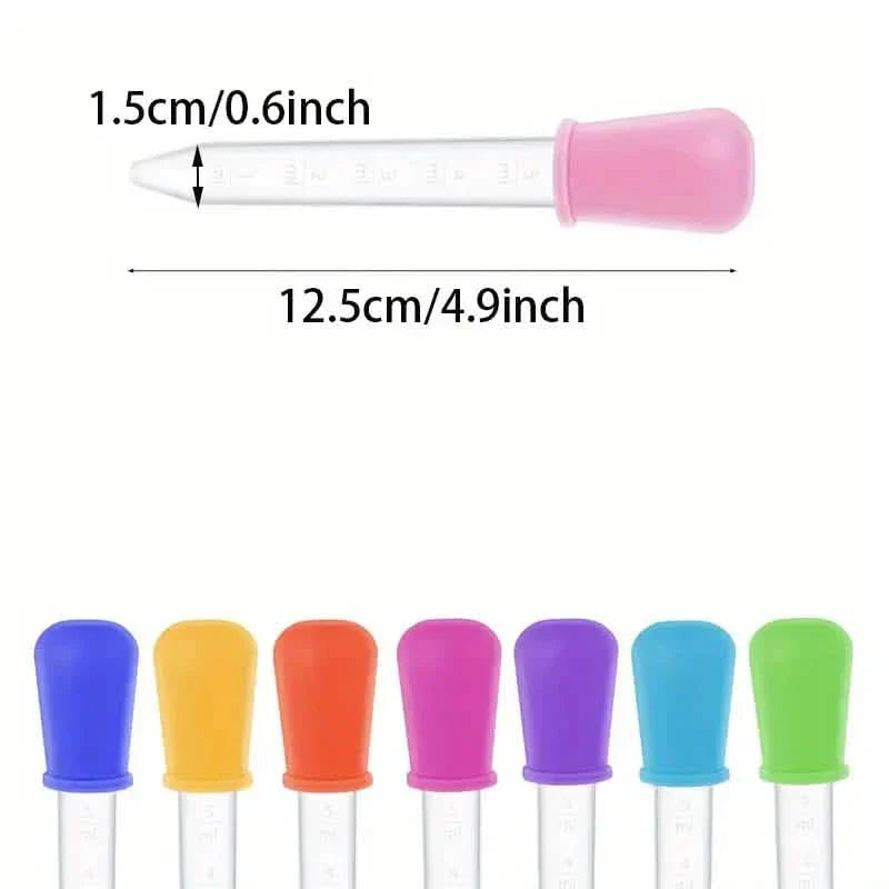 10-Pack Colorful Silicone Eye Droppers – Crafts, Gummy Making, Candy Molds by DailySale