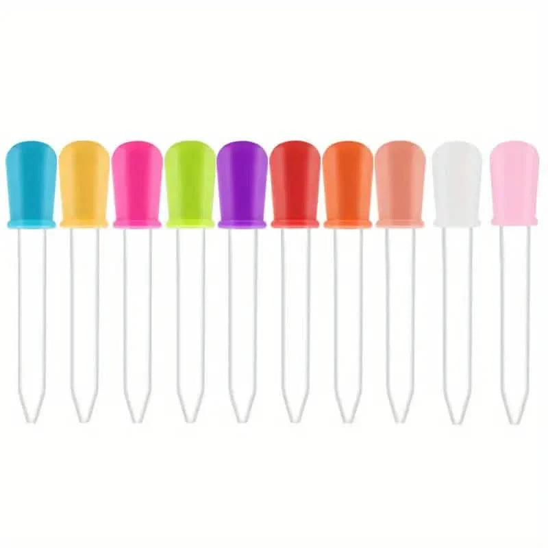 10-Pack Colorful Silicone Eye Droppers – Crafts, Gummy Making, Candy Molds by DailySale