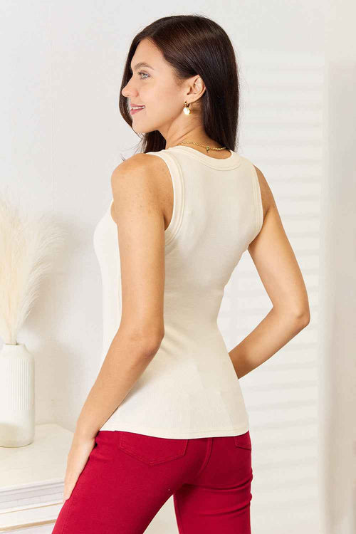 Basic Bae Full Size Round Neck Tank by Wild and Free Boutique