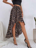 High low ruffle skirt