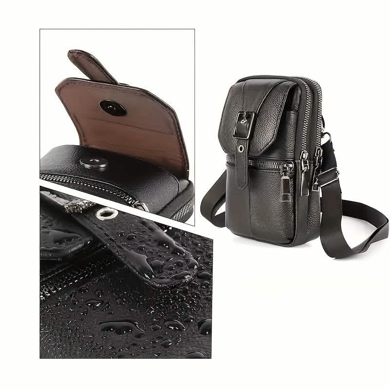 Men’s Genuine Leather Waist Bag Wallet by DailySale