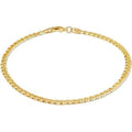 18K Gold Curb Cuban Link Chain Bracelet 8" by DailySale