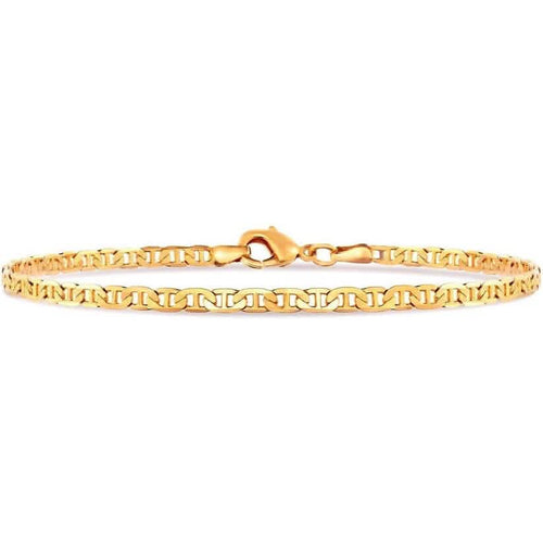 18K Gold Flat Marina Link Anklet for Women by DailySale