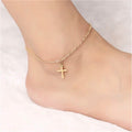 18K Gold Hanging Cross Anklet by DailySale