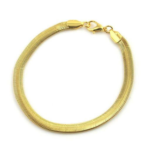 18K Gold Herringbone Anklet by DailySale