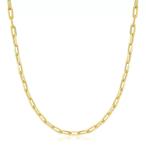 18K Gold Paperclip Link Chain Necklace by DailySale