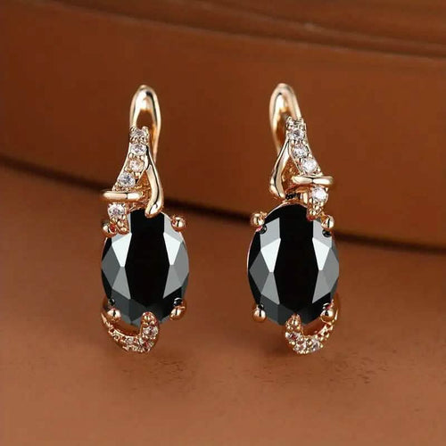 18K Gold Stone Stud Earrings by DailySale