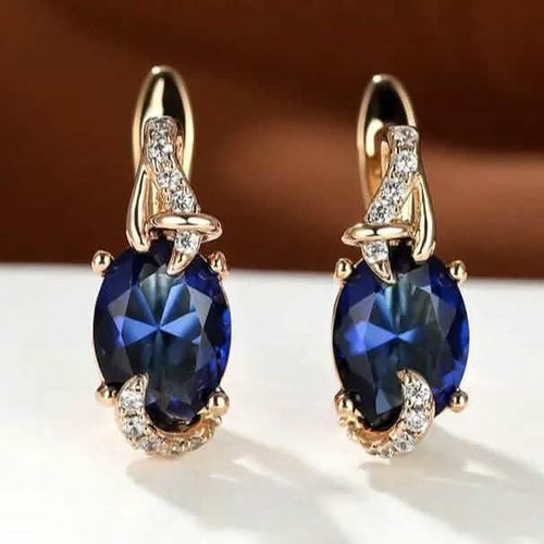 18K Gold Stone Stud Earrings by DailySale