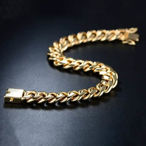 18K Gold Plated Cuban Chain Bracelet by DailySale