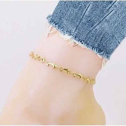 18k Gold Plated Dolphin Anklet by DailySale