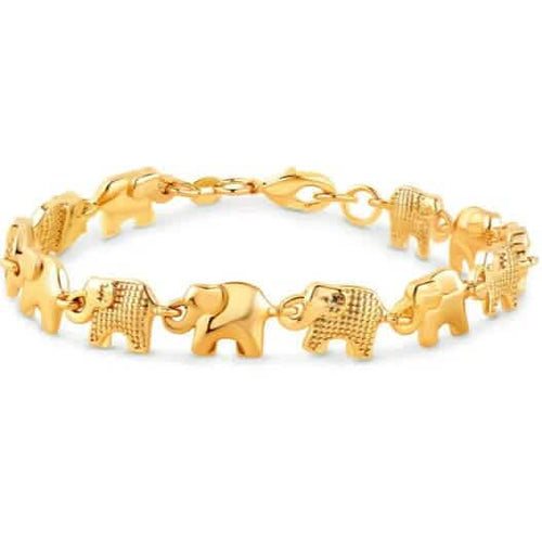 18K Gold Plated Elephant Anklet for Women 10" by DailySale