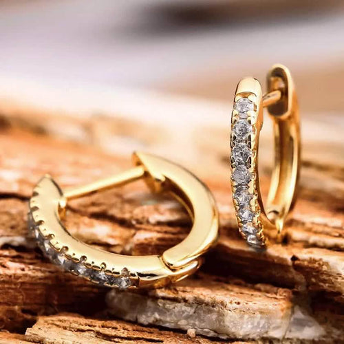 18K Gold Plated Huggie Earrings by DailySale
