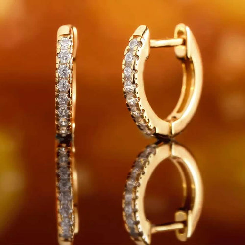 18K Gold Plated Huggie Earrings by DailySale