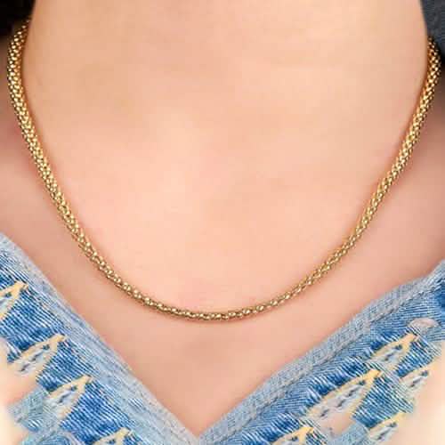 18K Gold Plated Popcorn Chain by DailySale