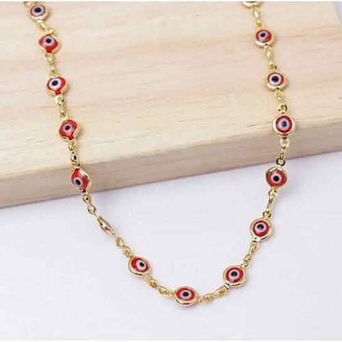 18k Gold Plated Red Evil Eye Anklet by DailySale