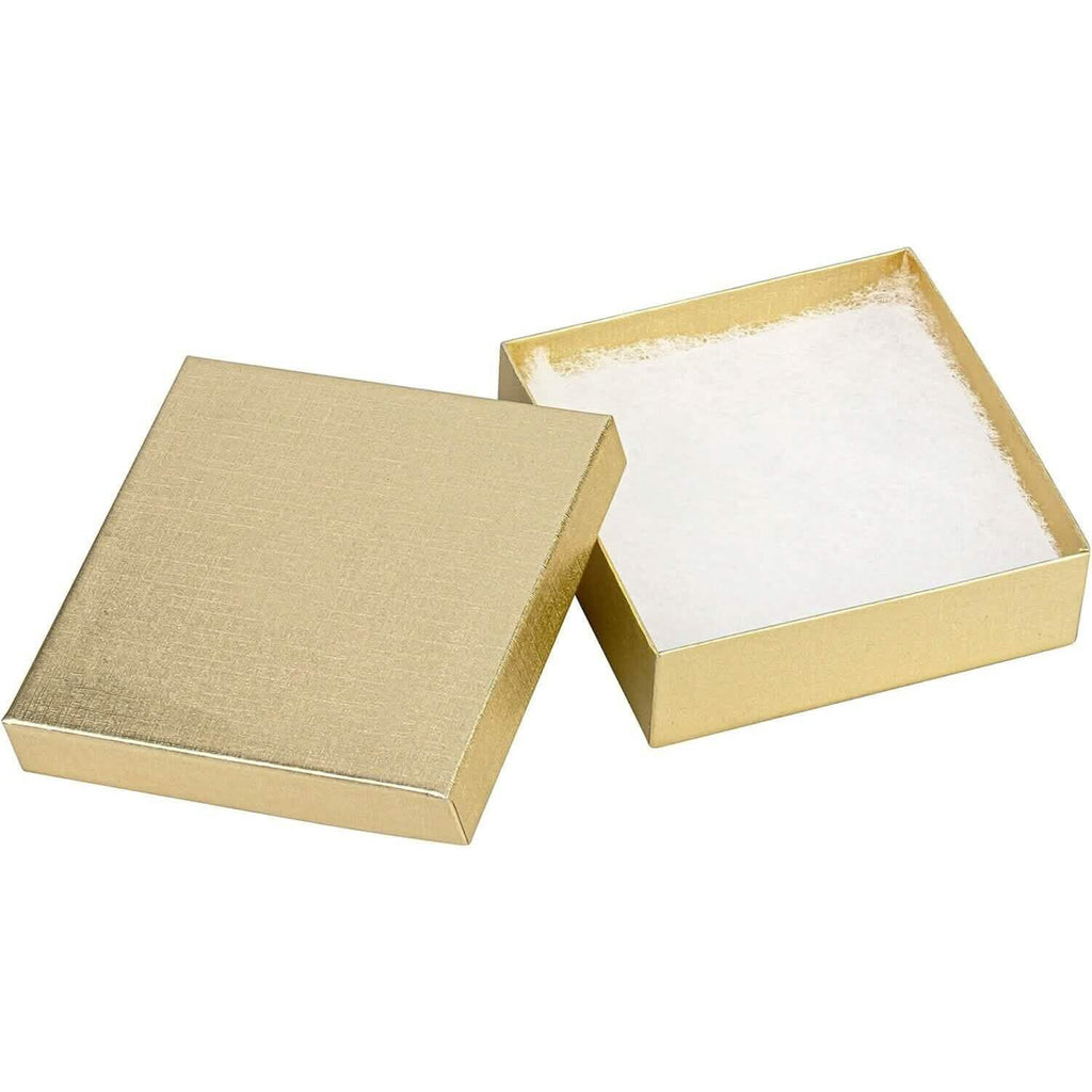 18K Solid Yellow Gold Box Necklace Real Gold Chain by DailySale