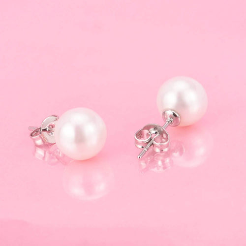 18K White Gold 4.00 CTTW Cultured Pearl Earring by DailySale