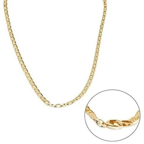 18k Yellow Gold Filled 24"Mariner Link Chain Unisex by DailySale