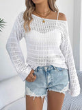 Elegant Hollow Out Knit Cover Up