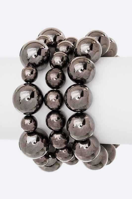 Mix Pearl Stretch Bracelet Set