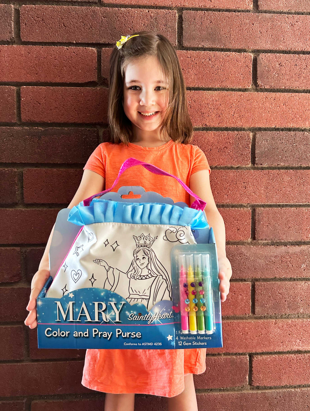 The Color and Pray Purse: Mary by Saintly Heart