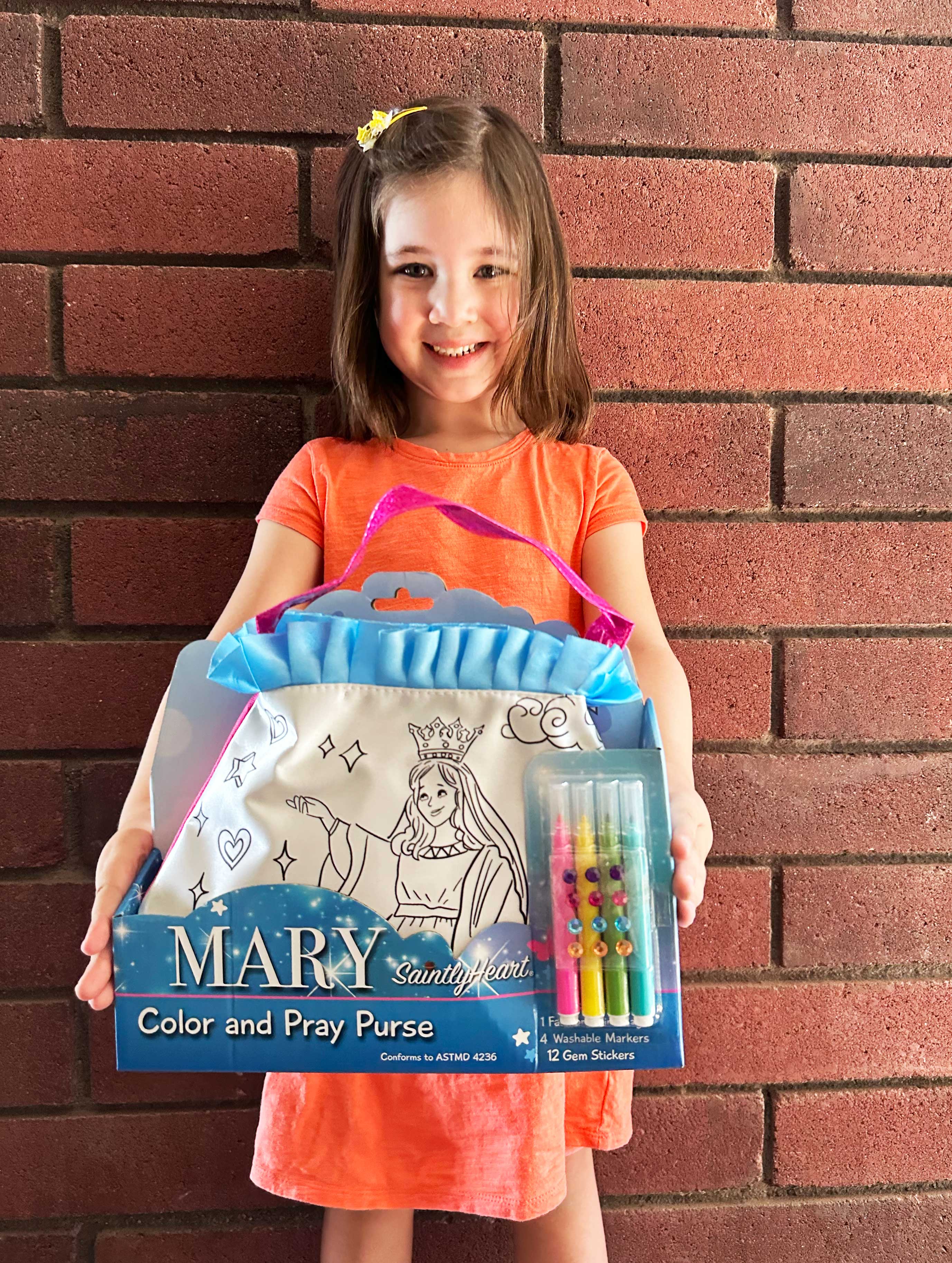 The Color and Pray Purse: Mary by Saintly Heart