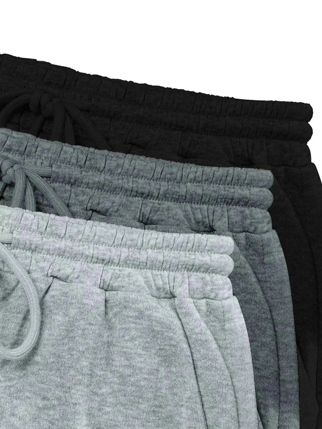 3-Piece Drawstring Joggers with Pockets Set