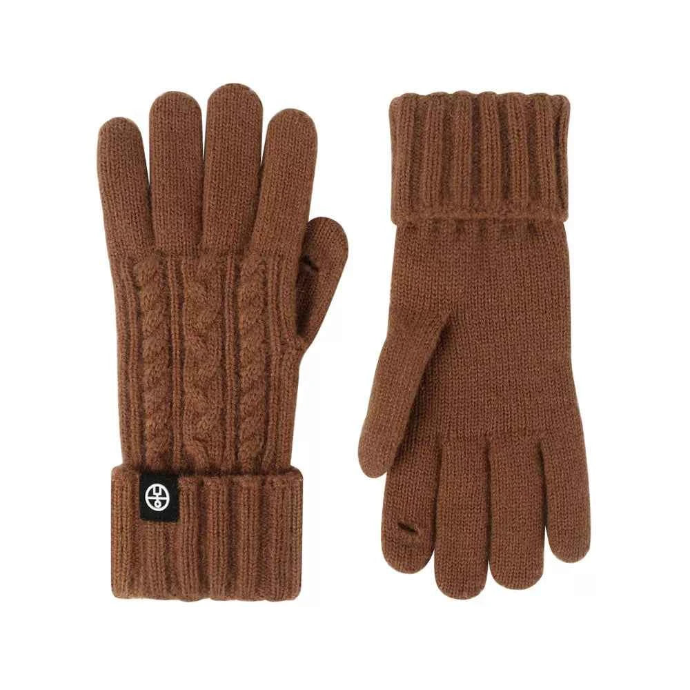 Cable Knit Touchscreen Gloves