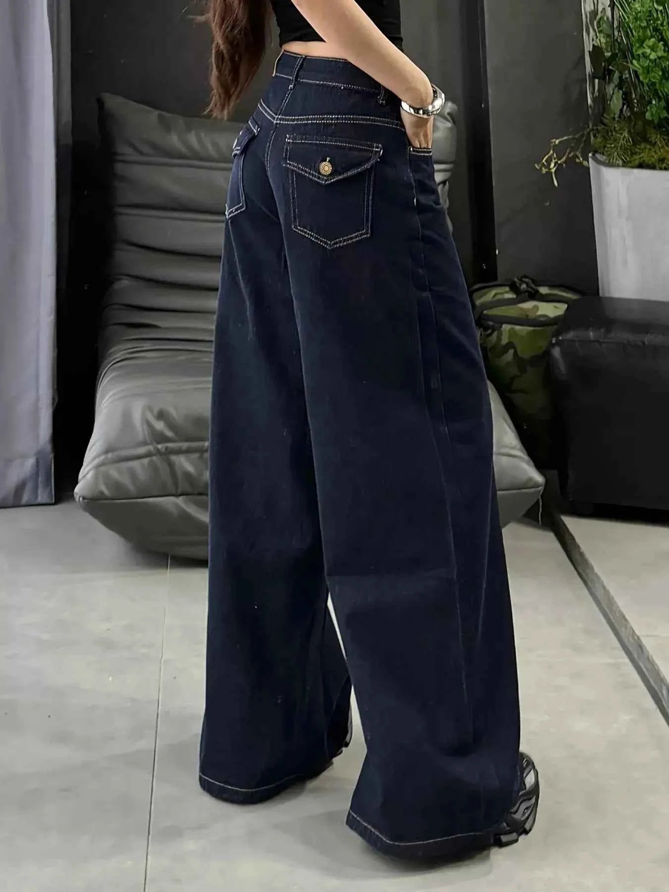 Wide Leg Denim Jeans