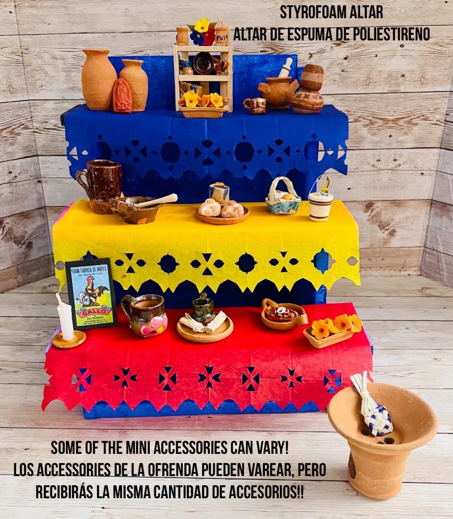 Altar de Ofrenda para Dia De Los Muertos Styrofoam Day of the Dead Offering Altar by Chica Mexico