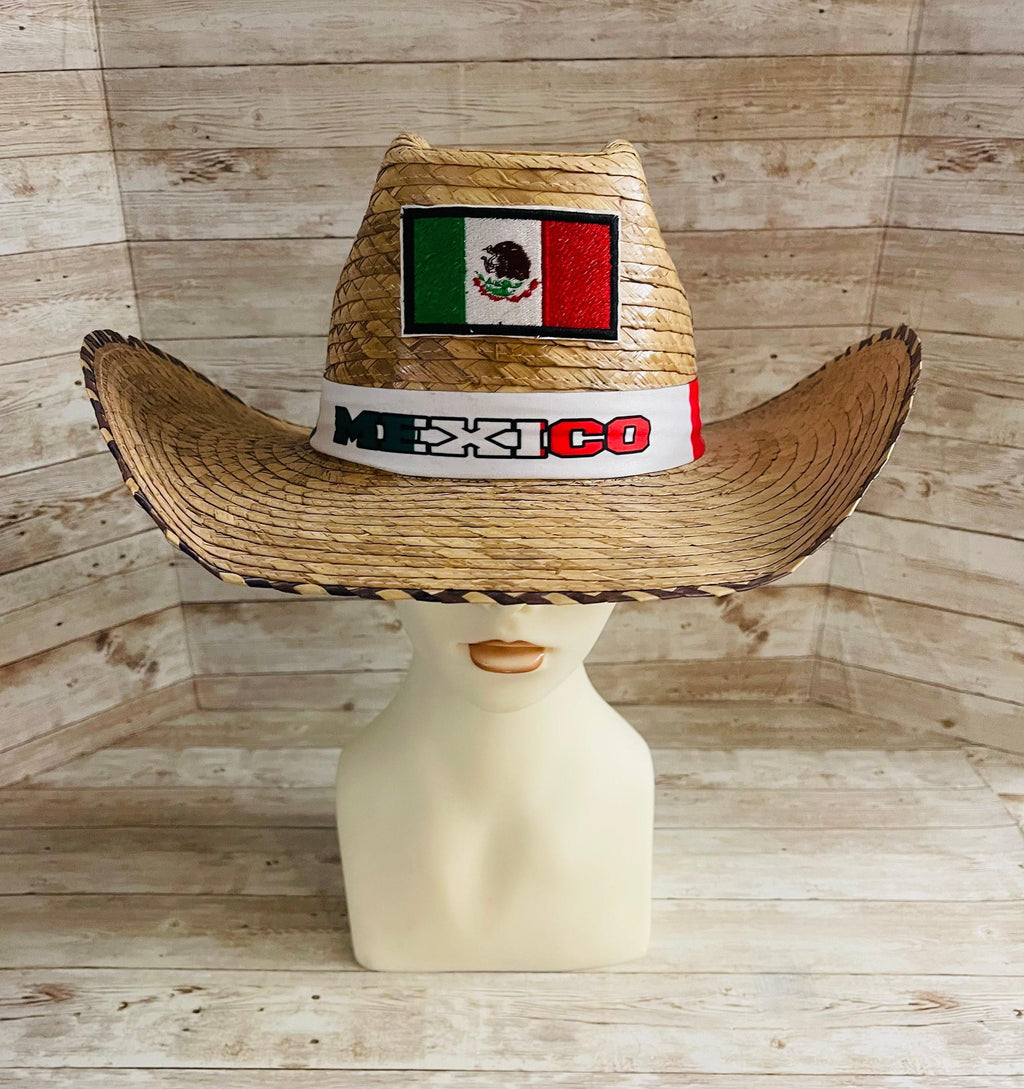 Cowboy Mexican Hat Sombrero Vaquero Artesanal de Palma de Mexico by Chica Mexico