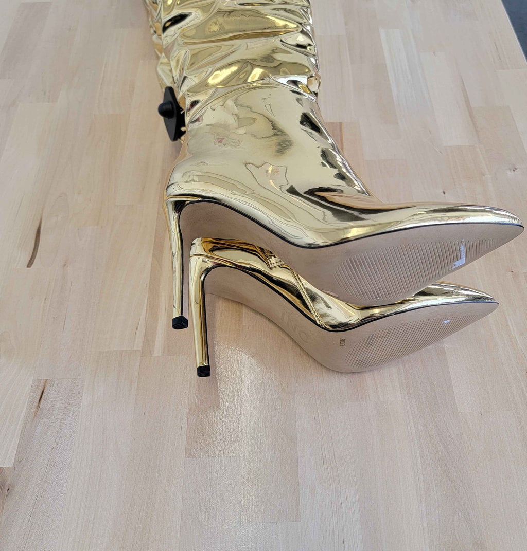 INC Gold Boots Sz 8