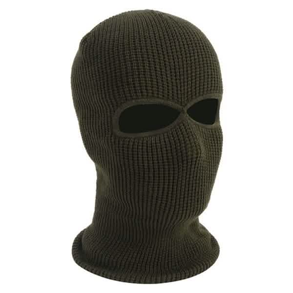2 Holes Full Face Cover Hood Knitted Balaclava Face Mask by DailySale