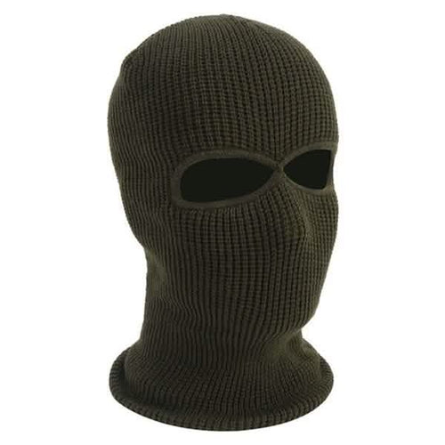 2 Holes Full Face Cover Hood Knitted Balaclava Face Mask by DailySale