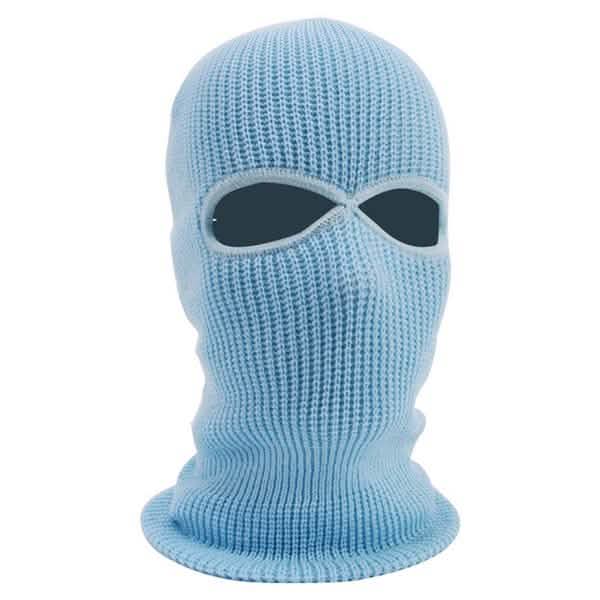 2 Holes Full Face Cover Hood Knitted Balaclava Face Mask by DailySale
