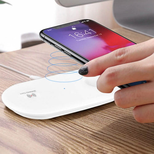 2-in-1 10W Qi Wireless Charging Pad by DailySale