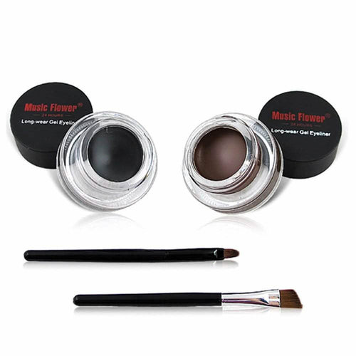 2-in-1 Black and Brown Gel Eyeliner Set by DailySale