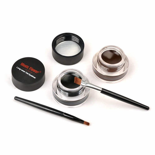 2-in-1 Black and Brown Gel Eyeliner Set by DailySale
