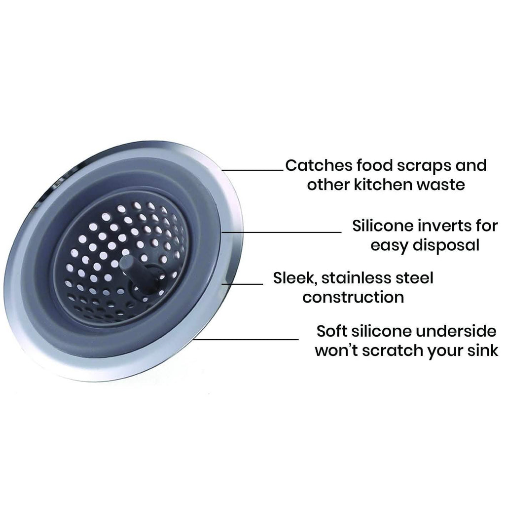 2-in-1 Clog-Free Multi-Purpose Silicone Kitchen Sink Strainer And Stopper by DailySale
