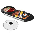 2-in-1 Electric Hot Pot with Bbq Grill Cooker 2200W by DailySale