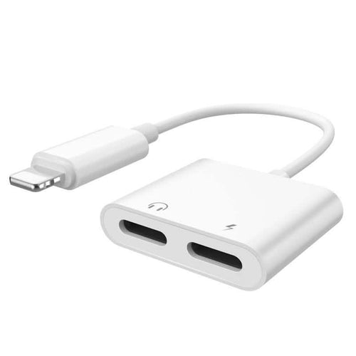 2-in-1 for Lightning Adapter For iPhone 7 8 Plus 10 X by DailySale