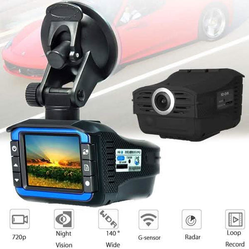 2-in-1 HD Car Hidden DVR Camera Recorder Radar Laser Speed Detector Dash Cam by DailySale