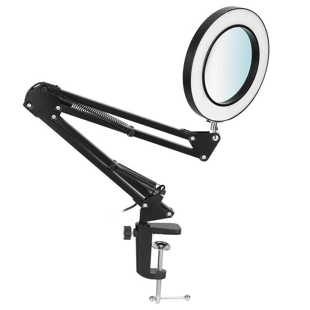 2-in-1 LED Magnifier Desk Lamp with 8x Magnifying Glass by DailySale